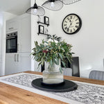 Glass Vase, Ribbed Vase, Flower Vase, Fluted Glass Vase, Clear Vase, Ribbed Glass Vase for Flowers, Modern Vase for Living Room, Dining Table, Entryway, Shelf, Wedding, Office, 7.5 Inches