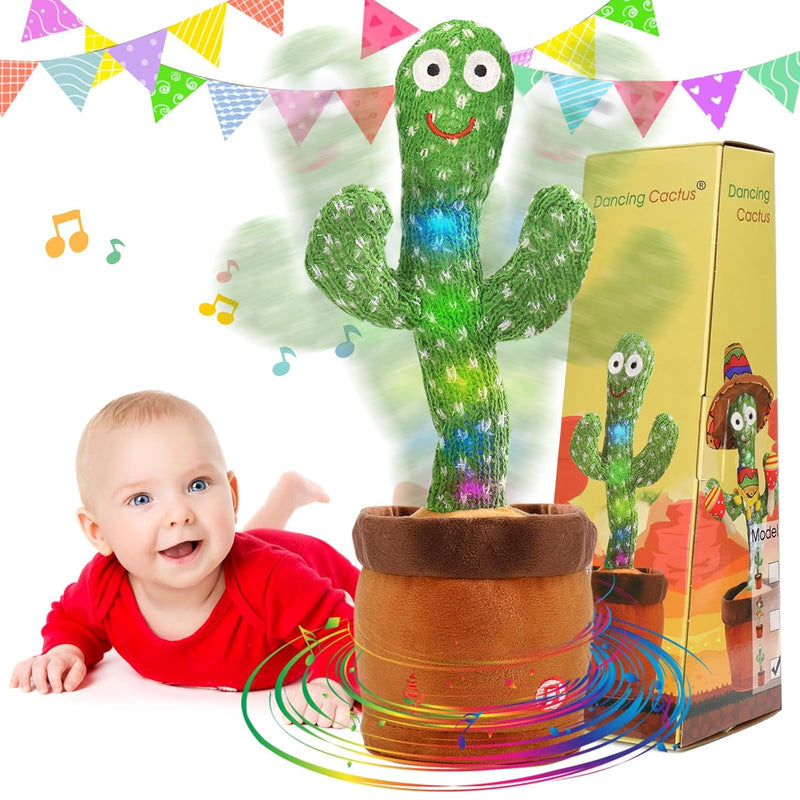 Dancing Cactus Toy Cute Plushies, Talking Cactus Baby Toy 0 6 Months Wriggl