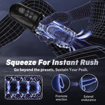 Transparent Rechargeable Male Masturbator with Suction & Vibration
