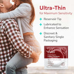 Premium Ultra-Thin Latex Condoms β 36 Count, Large Size with Silicone Lubricant