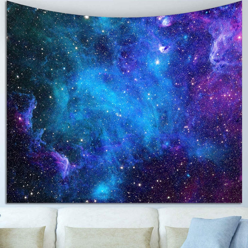 Galaxy Tapestry For Bedroom Aesthetic Space Blue Starry Universe Tapestry Psyc