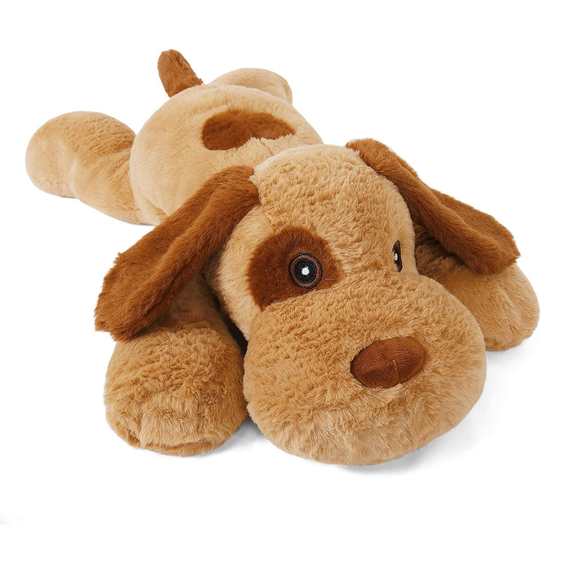 5 Lb Weighted Animal Plush, 24In Weighted Brown Dog Plushie Toy Dolls Pillo