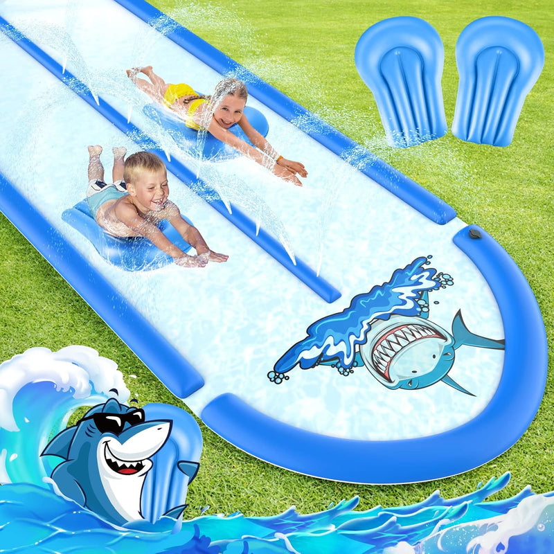 Slip And Slide Lawn Water Slide With 2 Bodyboards, 20Ft Slip N Slide Heavy