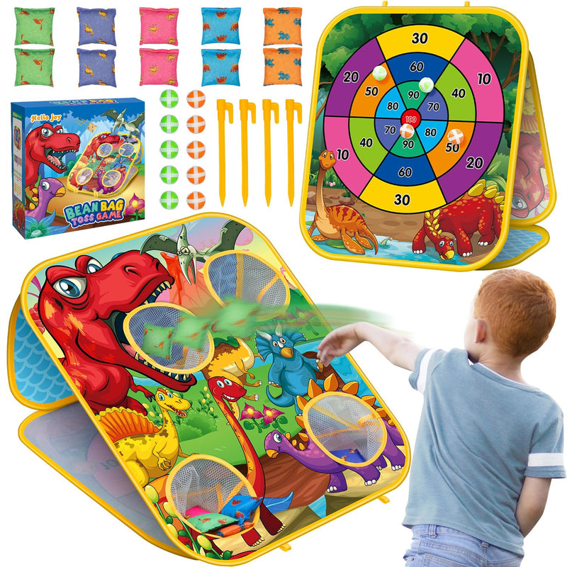 Bean Bag Toss Game Kids Outdoor Toys,Double Sided Foldable Cornhole Board B