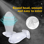 Prostate Massagers Anal Toy Sexual Silicone Soft Anal Plug Large Design Comfortable Flexible Base For Men Women And Couples Training Sensory Toys Expanding(S)