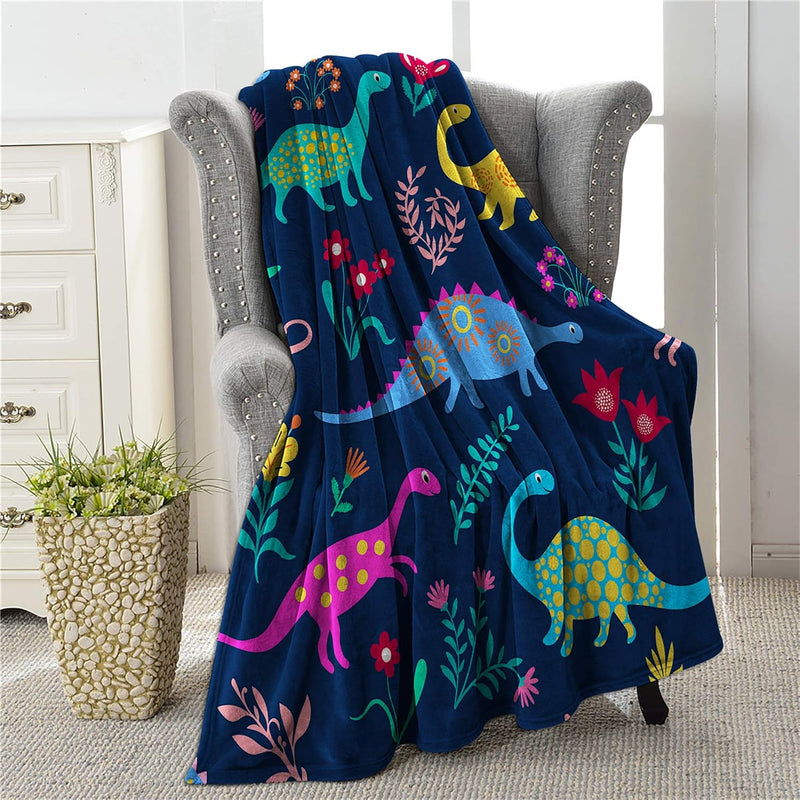 Dinosaur Blanket For Girls Boys Cute Kids Throw Blankets, Soft Plush Fleece Fl