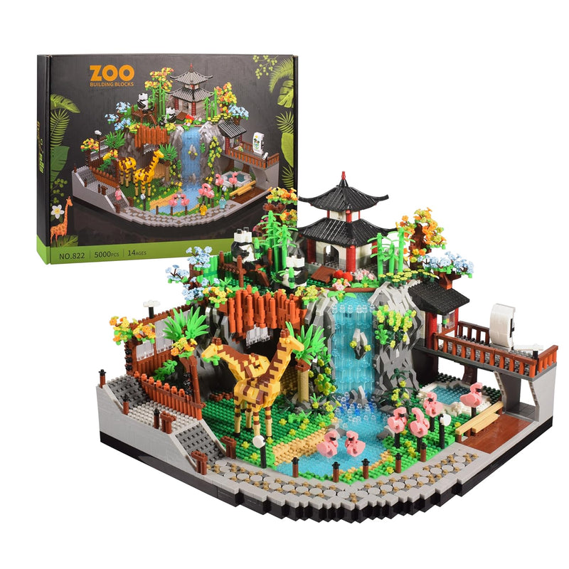 Zoo Micro Mini Bricks Desert Building Blocks,Creative Ideals Zoological Par