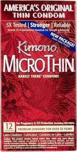 MicroThin Ultra-Sensitive Lubricated Latex Condoms β Thin, Strong & Vegan-Friendly, 12 Pack