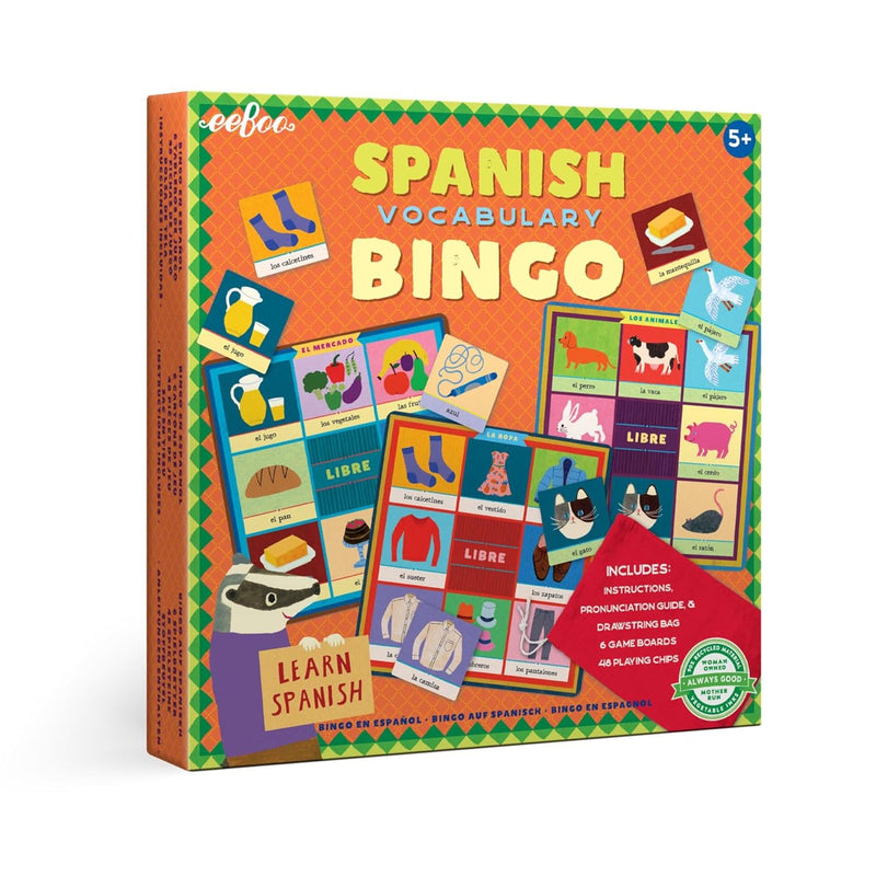eeBoo: Spanish Bingo Vocabulary Game, A Game of Imaginative Problem Solving