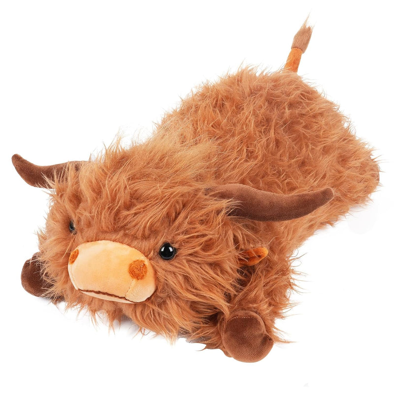 20” Weighted Highland Cow Stuffed Animals For Adults & Kids, 5Lbs Large Wei