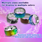 Cock Ring Sex Toys For Couples Penis Ring Stainless Steel Male Sex Toys Cock Rings Men Cock Rings Male Enhancing Ring (Colorful 22Mm)