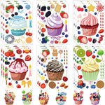 30 Sheets Tea Party Make Your Own Cupcake Stickers for Kids & Party Favors