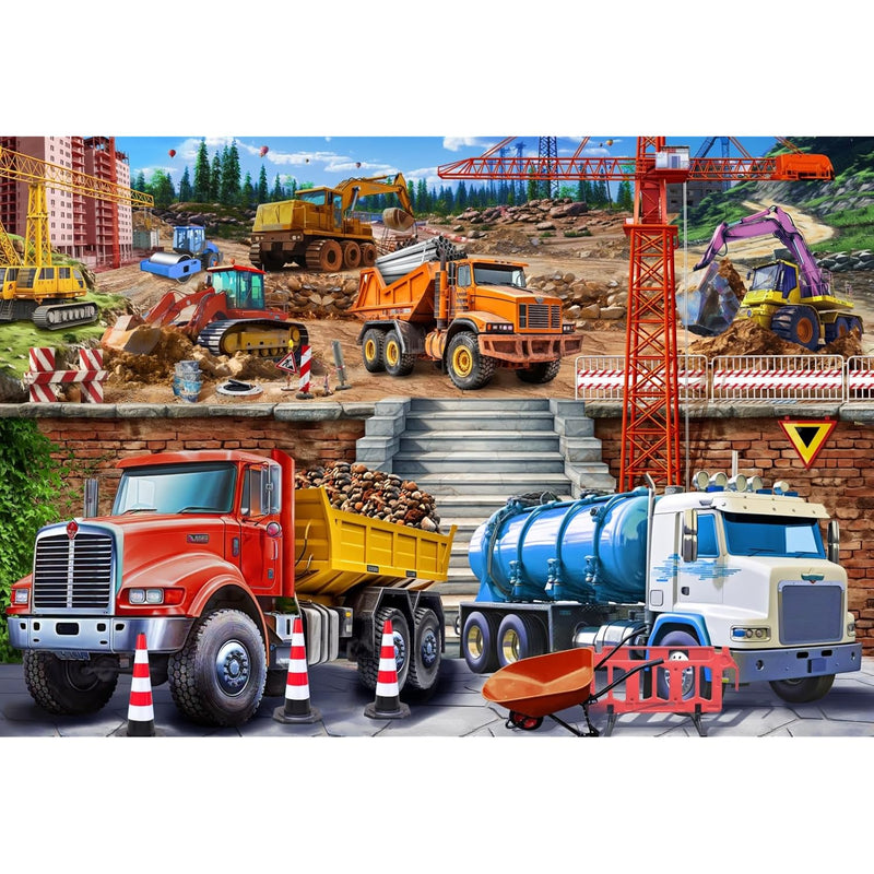 Puzzles For Kids Ages 4 8 6 8 8 10, Construction Site 100 Piece Puzzles For