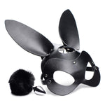 Bunny Tail Anal Plug And Mask Set