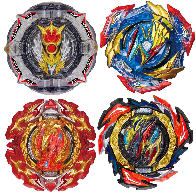 B 193 Ultimate Valkyrie 4 Piece Bey Battling Gyro Tops Set, Battle Burst Tops