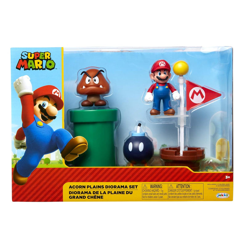 Nintendo Acorn Plains 2.5” Figure Multipack Diorama Set With Accessories