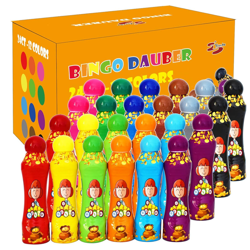 Yuanhe Bingo Daubers Dot Markers - 3 oz Paint Dotter Bingo Dabbers/Dobbers