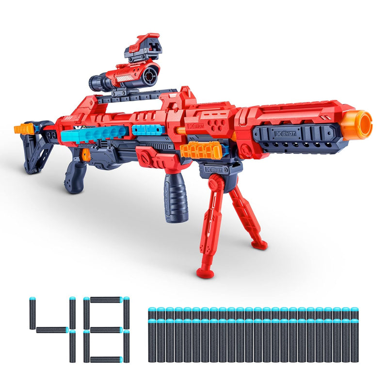 XShot Excel Regenerator (48 Darts) by ZURU, Red Foam Dart Blaster, Toy Blas