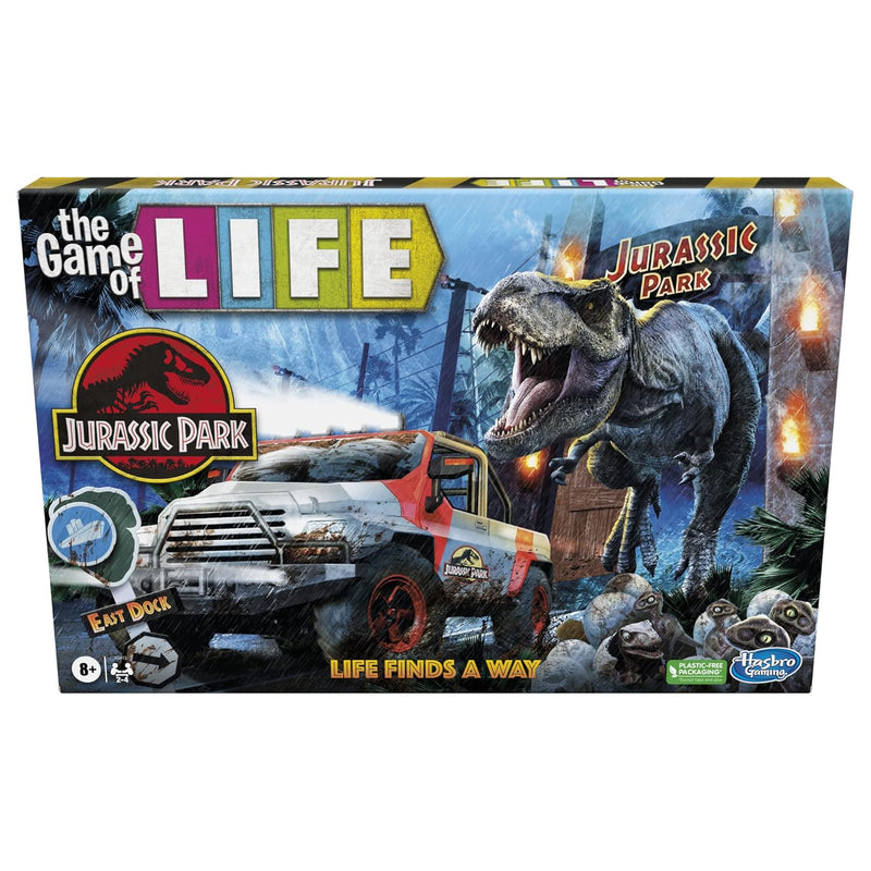 The Game Of Life Jurassic Park Edition, Family Board Game For Kids Ages 8 A