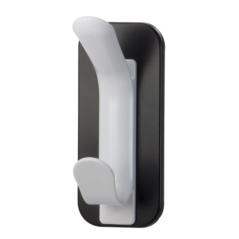 Magnet Plus Magnetic Double Coat Hook, Black/White (92522)