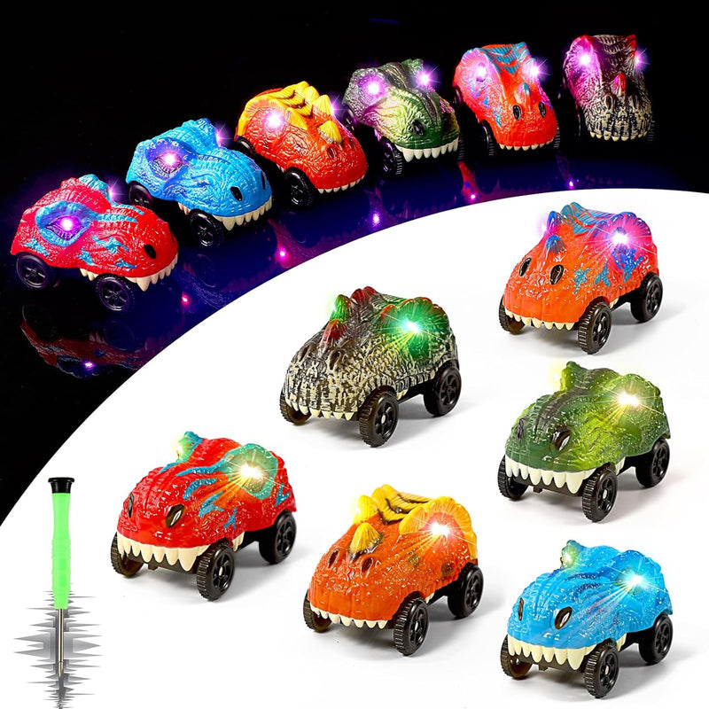 Tracks Cars Replacement Only, Dino Track Cars For Tracks Glow In The Dark, Car