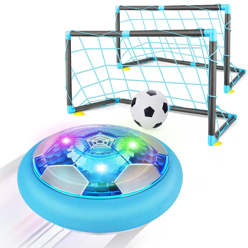 Hover Soccer Ball Set With 2 Goals, Rechargeable Indoor Air Floating Soccer