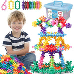 600-Piece Interlocking Building Blocks Set for Kids STEM Construction Play