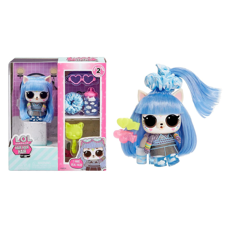 Hair Pets With 10 Surprises Collectible Pet With Real Hair, Including Music Th