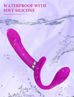 Strapless Double-Ended Vibrating Dildo – 12-Mode G-Spot & Clitoral Stimulator