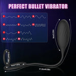 3-in-1 Vibrating Anal Plug & Prostate Massager with Cock Rings – Remote Control