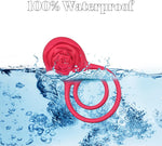 Vibrating Cock Ring with Rose Stimulator, 7 Vibration Modes for Couples' Pleasure