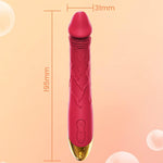 7.6" Realistic Dildo Vibrator – 10 Modes for G-Spot & Clitoral Stimulation