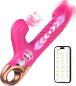 Thrusting Dildo Vibrator – 9 Suction & 9 Vibration Modes for G-Spot & Clitoral Play