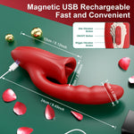 APP-Controlled Rose Vibrator β 9 Modes for Licking, Sucking & Finger Massage 2/2