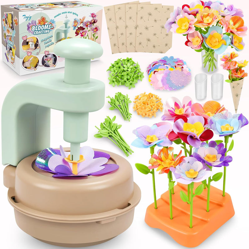 Fabric Flower Bouquets Toys, Diy Craft Kits Toys For Kids Flower Market Toy