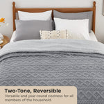 Sherpa Queen Size Blanket For Bed - Fuzzy Soft Cozy Blanket Queen Size, Fleece Thick Warm Blanket For Winter, Grey Fall Blanket, 90X90 Inches