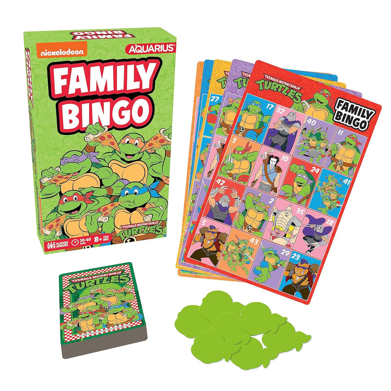 AQUARIUS Teenage Mutant Ninja Turtles Bingo Game - Fun Family Party Game fo