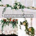 3 Pcs Artificial Ivy Vines Kit 6.4Ft Odorless Silk Ivy Garland with Green Leaves Fake Hanging Plants Artificial Greenery Decor for Wedding Home Wall Party Indoor Outdoor Decoration