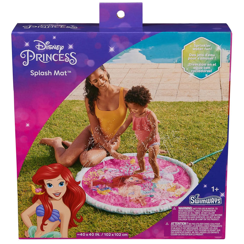 SwimWays Disney Princess Ariel Splash Mat, Kids Splash Pad & Outdoor Toys,