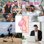 Lightweight Resin Chastity Cage – Discreet Male Device with Invisible Lock & 4 Rings