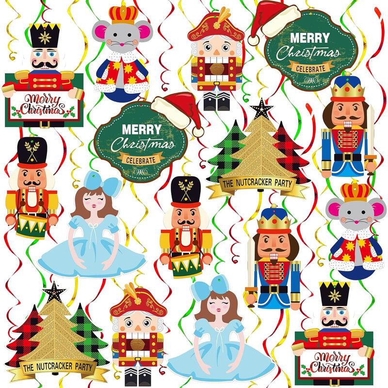 , Christmas Swirls For Christmas Decorations - Pack Of 30, No Diy | Nutcracker