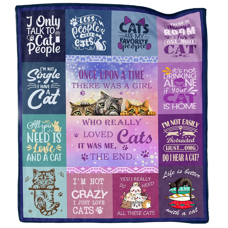 Cat Gifts, Gifts For Cat Lovers Blanket, Cat Lover Gifts For Women, Cat Mom Gi