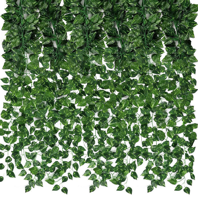 24 Pack 173Ft Artificial Ivy Greenery Garland, Fake Vines Hanging Plants Backd