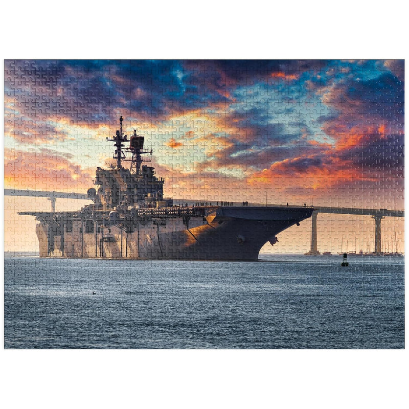 Mypuzzle A U.S. Navy Ship Leaves San Diego Bay And Heads Into The Pacific Ocea