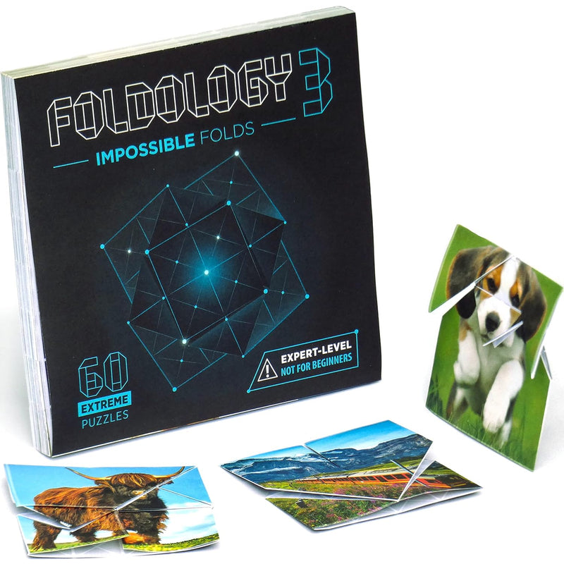 3 Impossible Folds. Expert Level Puzzle Game. 60 Origami Brain Teasers For