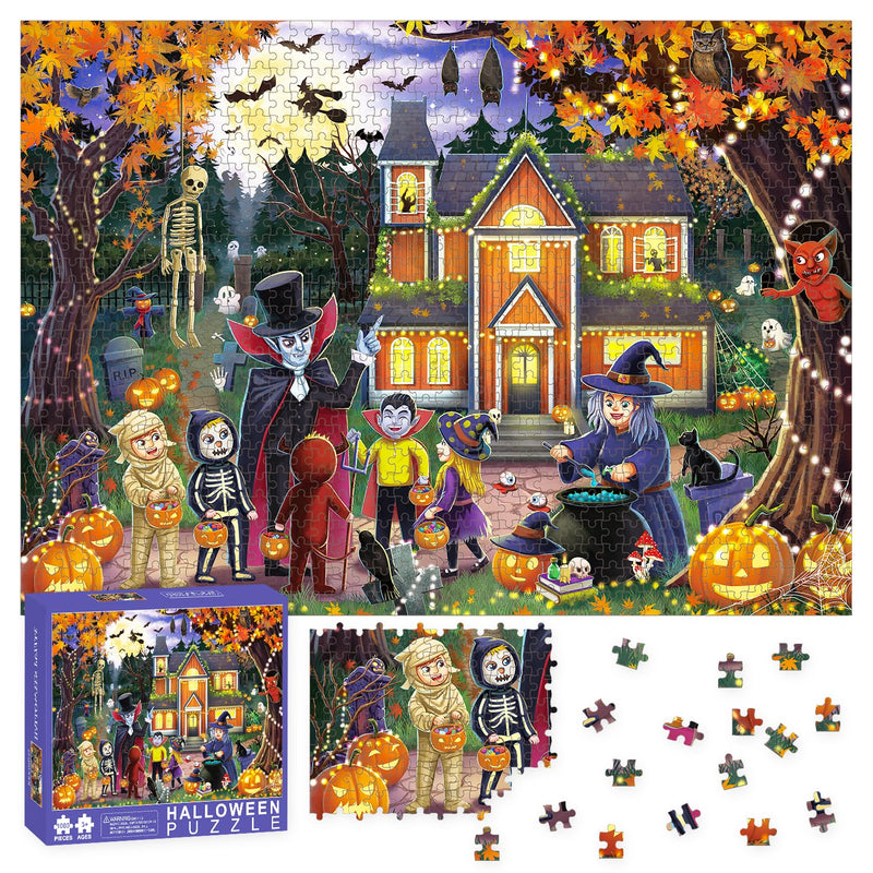Halloween Puzzles For Adults 1000 Pieces, Halloween Jigsaw Puzzle Night Puz