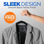Velvet Hangers 100 Pcs, Non-Slip Heavy Duty Hanger Set, Durable with 360° Swivel Hook, Smooth Velvet Finish to Protect Fabric, Lightweight, Ultra-Thin Design for Coats and Other Clothes