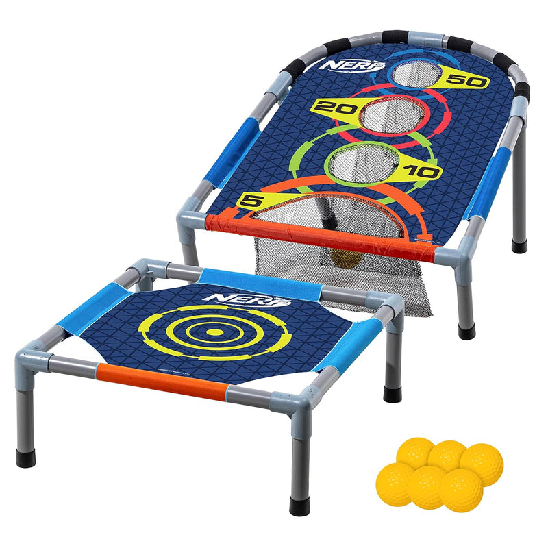 Nerf Kids Bounce N Score Target Toss Game Set - Foam Ball Bouncing Target G