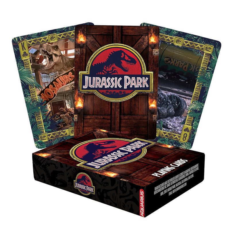 AQUARIUS Jurassic Park Playing Cards - Jurassic Park Themed Deck of Cards f