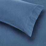7-Piece Lightweight Microfiber Bed-In-A-Bag Comforter Bedding Set - Full/Queen, Royal Blue Calvin Stripe